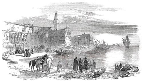 Diorama of the Route of the Overland Mail to India - Leaving Suez, 1850. Creator: Unknown.