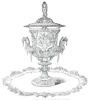 Plate presented to the Ex-Mayor of Swansea, 1850. Creator: Unknown.