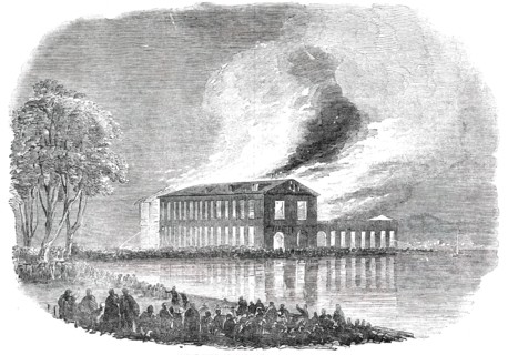Great Fire at Port-of-Spain, Trinidad, 1850. Creator: Unknown.