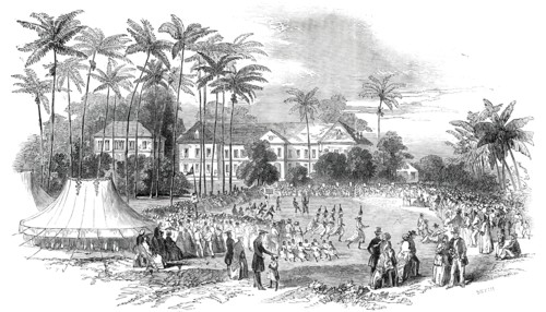 School Fete at Codrington College, Barbadoes, 1850. Creator: Unknown.