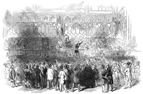 The Great City Meeting at Guildhall, 1850. Creator: Unknown.