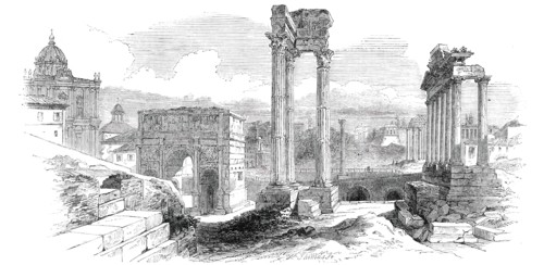 The Ancient Forum - Rome, 1850. Creator: Unknown.