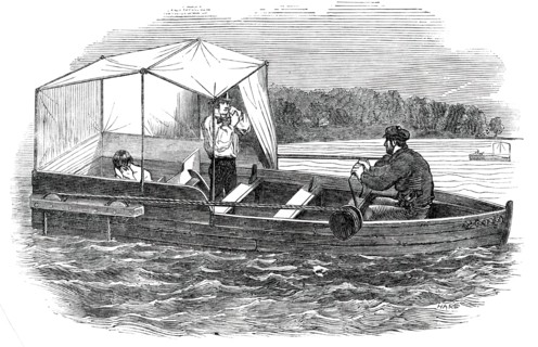 Cordingly's Floating Bath, 1850. Creator: Hare.