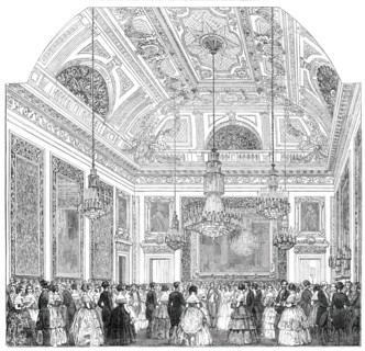 The Grand Saloon at Devonshire House, 1850. Creator: Unknown.