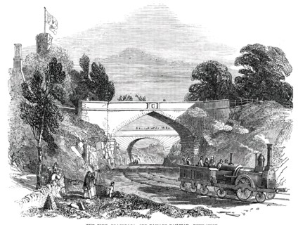 The Cork, Blackrock, and Passage Railway, Dundanion, 1850. Creator: Unknown.