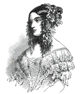 Paris Fashions for June - Ball Dress, 1850. Creator: Unknown.