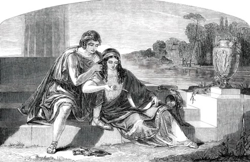 Scene from Moore's 'Epicurean'..., 1850. Creator: Unknown.