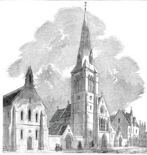 St. Barnabas Church and College, Pimlico, 1850. Creator: Unknown.