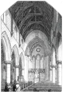 Interior of St. Barnabas Church, Pimlico, 1850. Creator: Unknown.