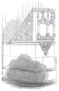 The Pulpit, Church of St. Stephen, Rochester-Row, Westminster, 1850. Creator: Unknown.