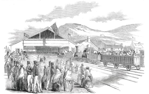 The Terminus, at Swansea, 1850. Creator: Unknown.