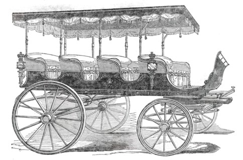 Char-a-Banc for the Queen of Portugal, 1850. Creator: Unknown.