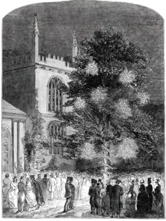 The Fete in Exeter College Gardens, 1850. Creator: Unknown.