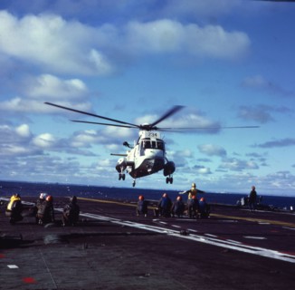 Helicopter, Falklands War, 1982. Creator: Luis Rosendo.