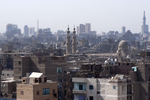 View from Al-Azhar Park, Cairo, Egypt, 2007. Creator: Ethel Davies.