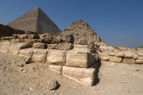 Pyramids, Giza, Egypt, 2007. Creator: Ethel Davies.