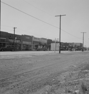 Main street, Drew, Mississippi, 1937. Creator: Dorothea Lange.