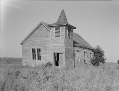 Church on the Aldridge Plantation, Mississippi, 1937. Creator: Dorothea Lange.