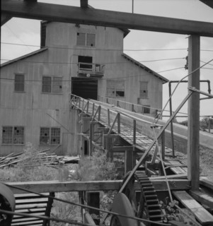 Lumber mill which is being dismantled, Careyville, Florida, 1937. Creator: Dorothea Lange.