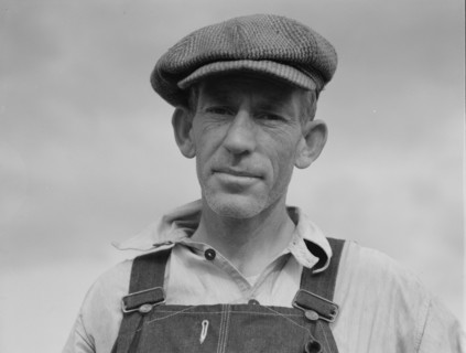 Father of landless sharecropper family, Macon County, Georgia, 1937. Creator: Dorothea Lange.