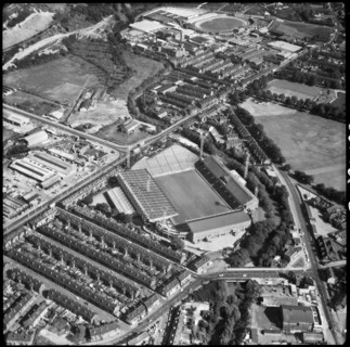 Hillsborough Stadium, home of Sheffield Wednesday Football Club, Sheffield, 1969. Creator: Aerofilms.
