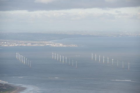 Teesside Wind Farm, Redcar and Cleveland, 2015. Creator: Dave MacLeod.