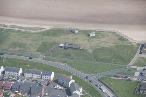 Coastal artillery battery on Blyth Links, Northumberland, 2016. Creator: Dave MacLeod.