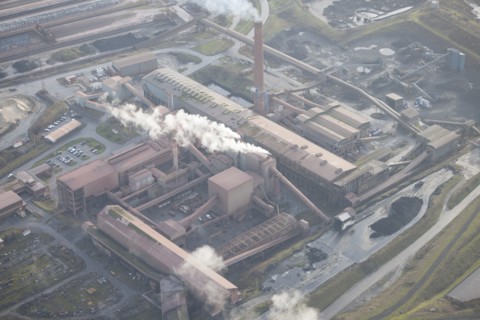 The ore preparation plant at Scunthorpe Steel Works, North Lincolnshire, 2016. Creator: Dave MacLeod.