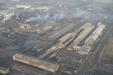 The Rail and Section Mill at Scunthorpe Steel Works, North Lincolnshire, 2016. Creator: Dave MacLeod.