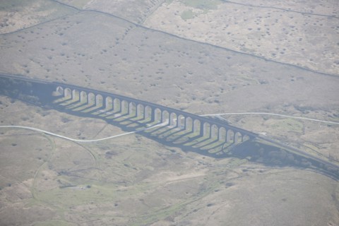 Ribblehead Viaduct or Batty Moss Viaduct on the Settle-Carlisle Railway, North Yorkshire, 2016. Creator: Dave MacLeod.