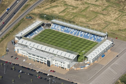 Colchester Community Stadium, home of Colchester United Football Club, Colchester, Essex, 2016. Creator: Damian Grady.