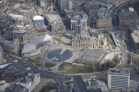 Centenary Square, Bradford, West Yorkshire, 2016. Creator: Dave MacLeod.