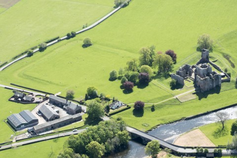 Brougham Roman fort (Brocavum) and Brougham Castle, Cumbria, 2018. Creator: Emma Trevarthen.