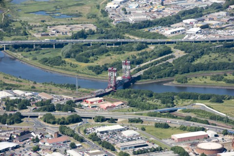 The Tees Newport Bridge, Middlesbrough, 2018. Creator: Emma Trevarthen.