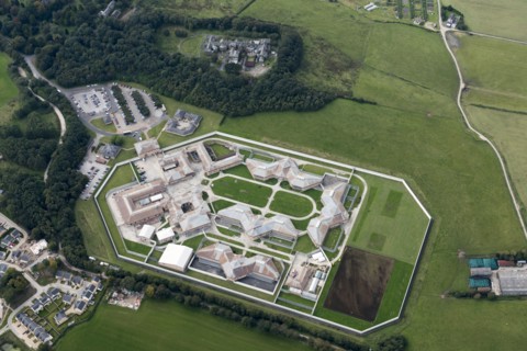 HMYOI Lancaster Farms, a New Generation prison opened 1993, Lancaster, Lancashire, 2019. Creator: Emma Trevarthen.