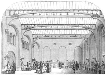 Interior of the New Corn Exchange, Nottingham, 1850. Creator: Unknown.