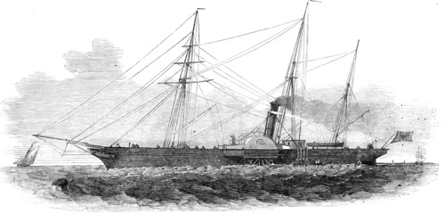 The Emperor of Russia's Steam-Yacht "Peterhoff", 1850. Creator: Unknown.