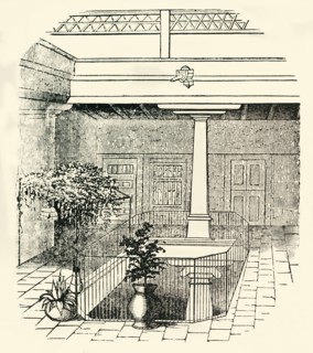 'Interior of a modern Mexican house', 1849. Creator: Unknown.