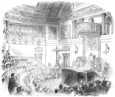 Opening of the Spanish Cortes by Queen Isabella, 1850. Creator: Unknown.