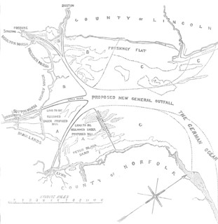 Plan of the Wash, between the Coasts of Norfolk and Lincolnshire, 1850. Creator: Unknown.