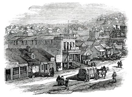 Blay-Place, San Francisco, 1850. Creator: Unknown.