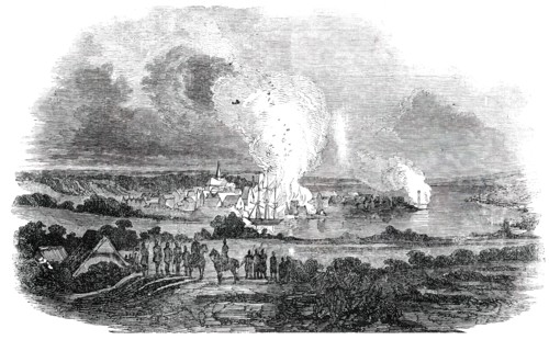Eckernforde, on the Night of September 12-13, 1850. Creator: Unknown.