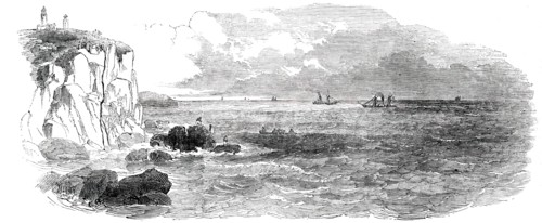 Submarine Electric Telegraph between Dover and Calais - The Electric Wire at Cape Grinez, 1850. Creator: Unknown.