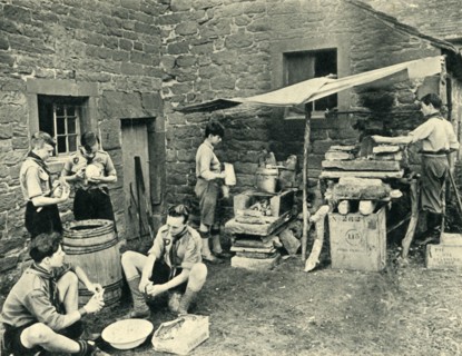 'Refugee French Scouts in Camp in England, 1941', 1944. Creator: Unknown.