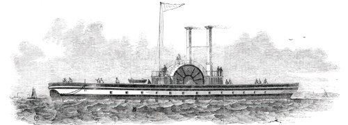 Mr. Peter Borrie's Patent Safety Iron Twin Steamer, 1850. Creator: Unknown.