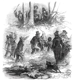Hunting the Wren at Christmas, 1850. Creator: Unknown.