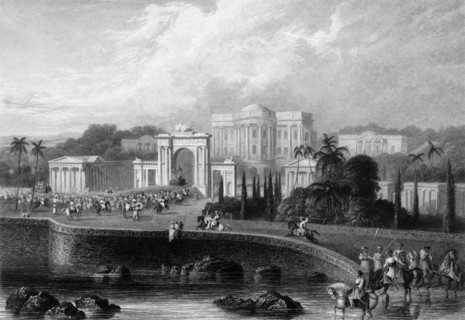 'The British Residency at Hyderabad', 1835. Creator: Robert Melville Grindlay.