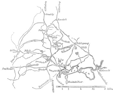Map - Seat of the Schleswig-Holstein War, 1850. Creator: Unknown.