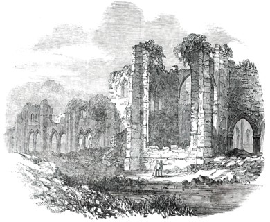 Opening of the Whitehaven and Furness Junction Railway - Furness Abbey, 1850. Creator: Unknown.