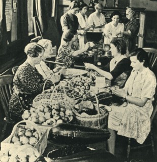 'Preparing Fruit for Jam-Making, September 1941', 1943. Creator: Unknown.